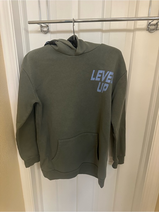 art class Other - art class Olive Green Crewneck Sweatshirt with 'LEVEL UP' Print